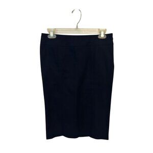 Burberry Womens Navy Pencil Skirt Size 40 Fits Size 4  Cotton Blend Made In Ital
